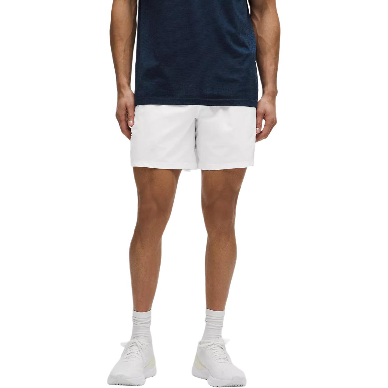 Lululemon Pace Breaker Sports Shorts 7′ Men’s White/WHT