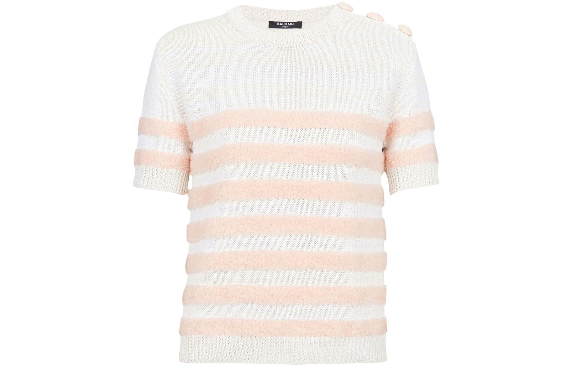 Женская футболка BALMAIN (белый)