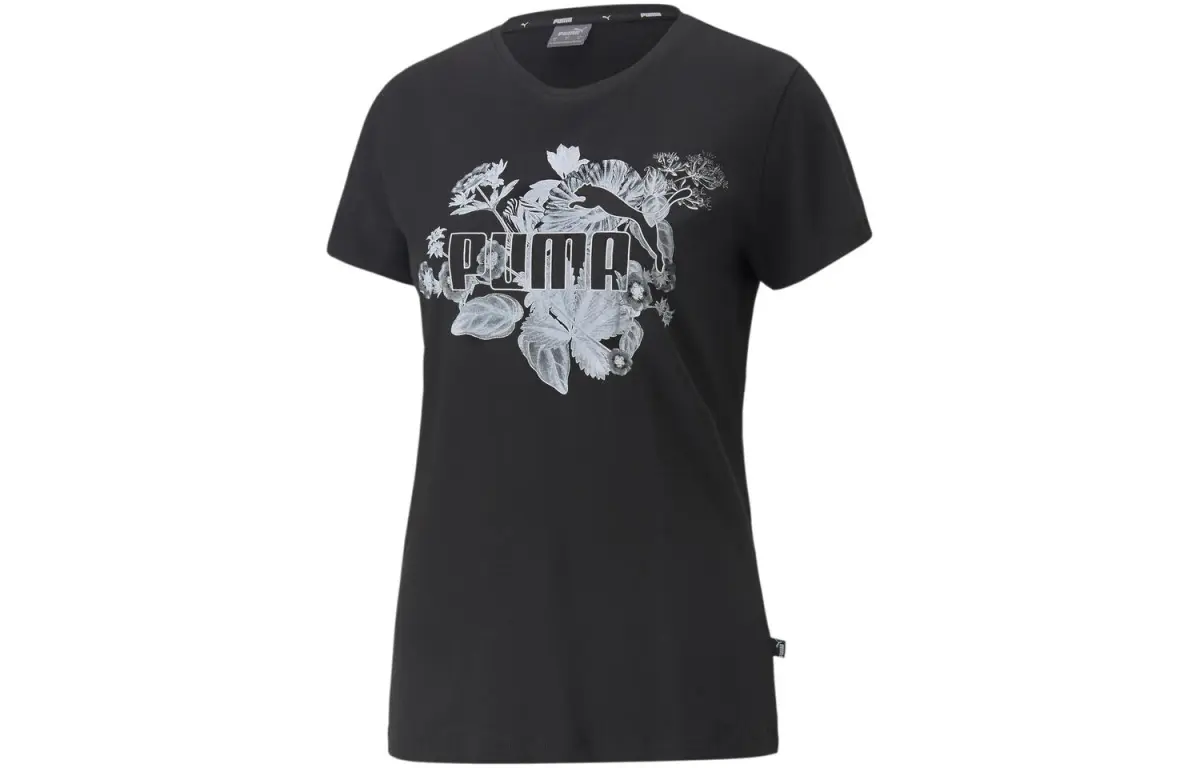 PUMA Regular Sleeve T Shirt Women's Black