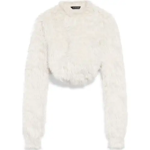 Balenciaga Long Sleeve Cropped Top