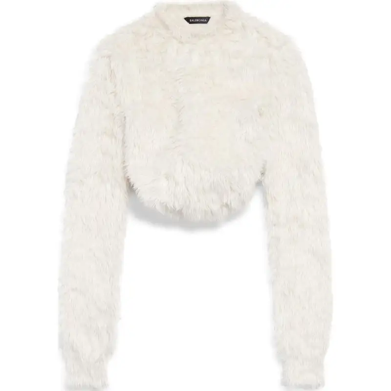 Balenciaga Long Sleeve Cropped Top