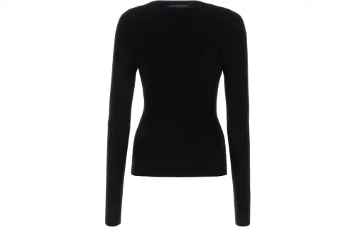 Balenciaga Sweaters Women's Black Crew Neck Moderate Other