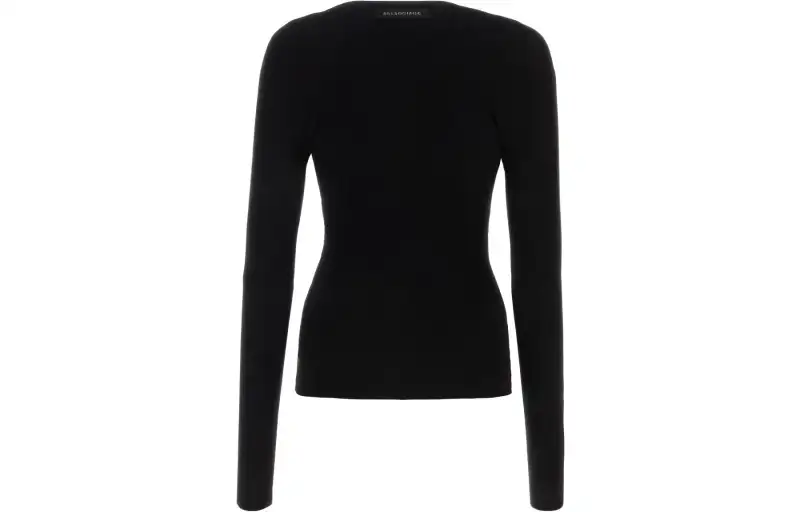 Balenciaga Sweaters Women's Black Crew Neck Moderate Other