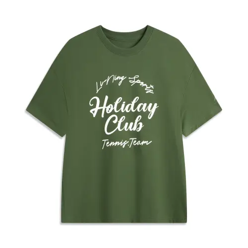 Li Ning Sports Life Collection T Shirt Women's Dark Field Green