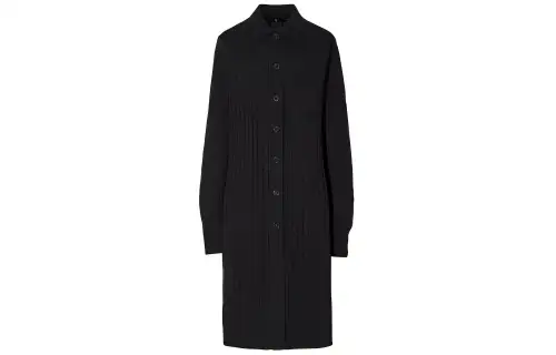 UNIQLO X JIL SANDER Sweaters Women's Black Lapel Moderate Cardigan