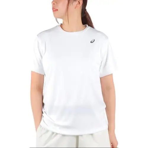 ASICS T Shirts Women's White Crew Neck
