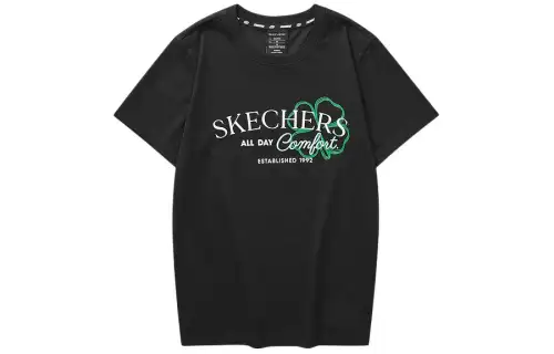 Skechers Colorful T Shirt Women's Carbon Black