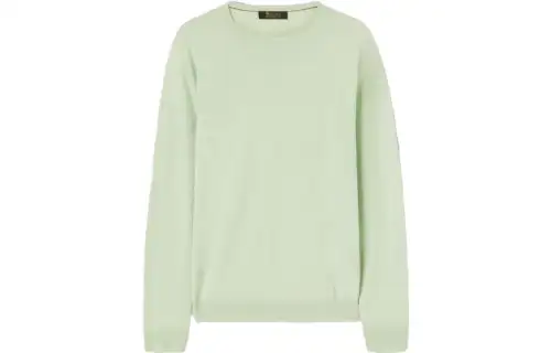 Loro Piana Sweaters Women's Green Crew Neck Moderate Other