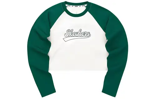 Skechers GODRI Raglan Sleeve T Shirt Women's Evergreen