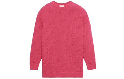 Balenciaga Loose Fit Sweater Women's Pink