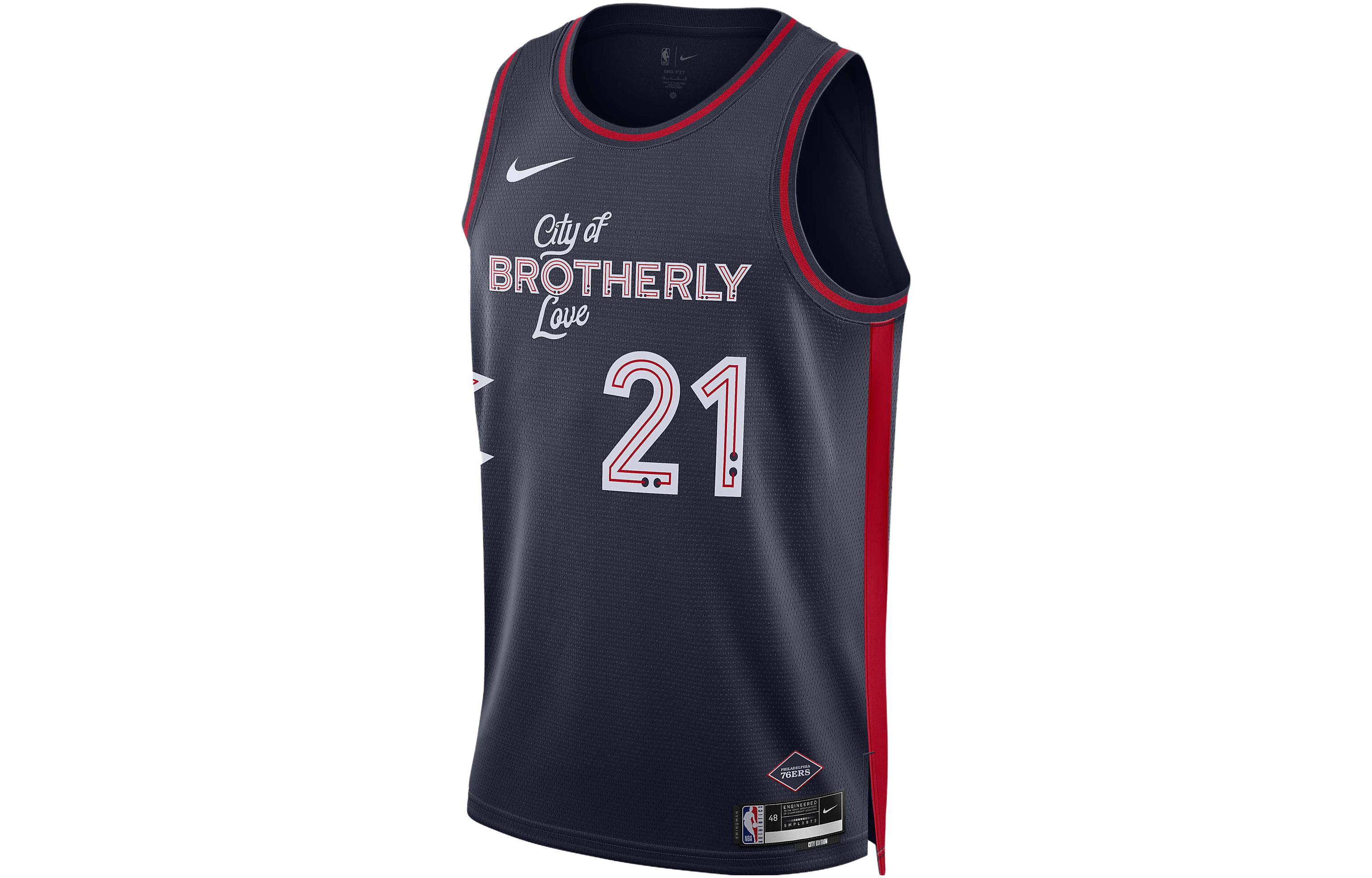 Nike Dri Fit Nba Swingman Joel Embiid Philadelphia 76Ers City Edition 2023/24 Jersey