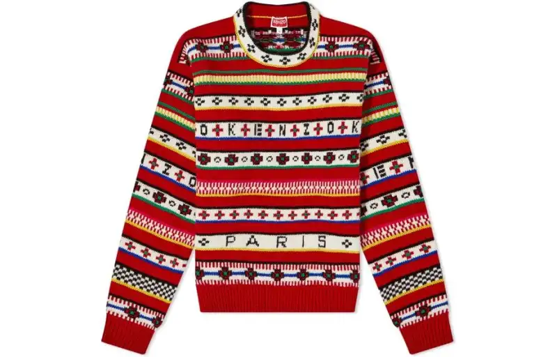 KENZO Fair Isle Jacquard Knitted Jumper