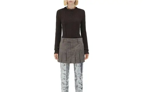 Bottega Veneta Sweaters Women's Dark Chestnut Crew Neck Moderate Other