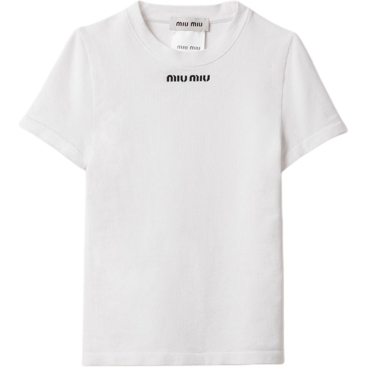 Женская футболка MIU MIU (белая)