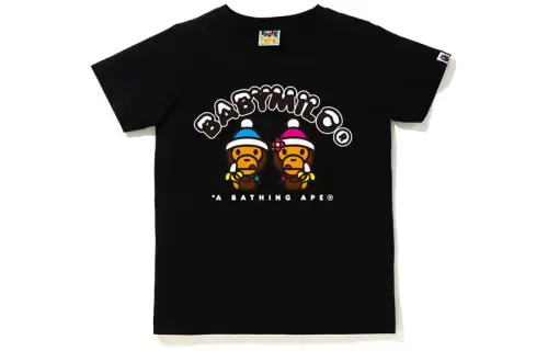 A BATHING APE T Shirts Women's Crew Neck Moderate Straight Fit