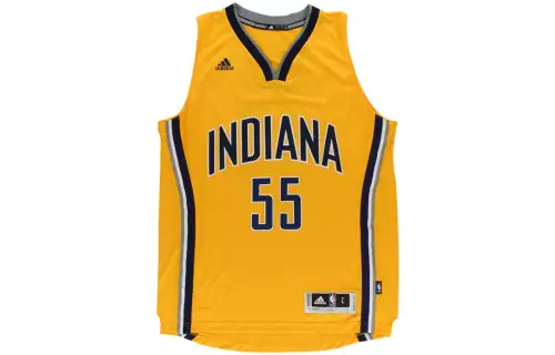 Adidas Indiana Pacers NBA Hibbert Fan Edition Numbers and Letters Printed Sleeveless Basketball Vest Men's Yellow