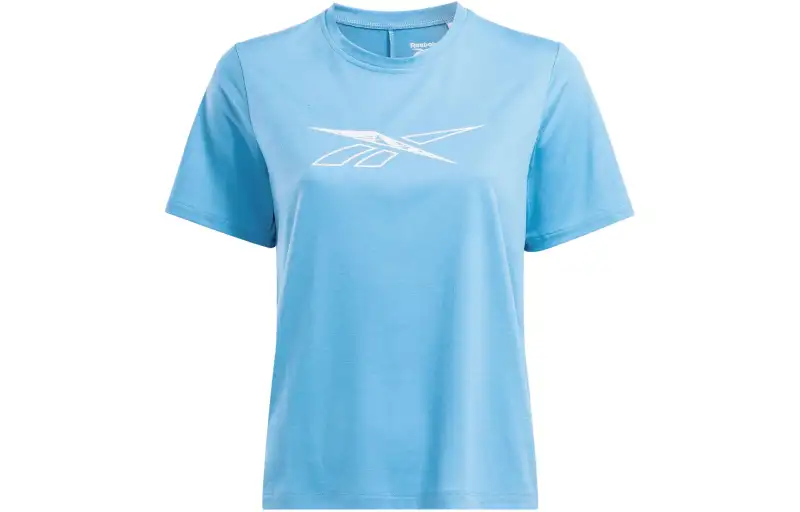 Reebok Ruffle Sleeve T Shirt Women's Sky Blue