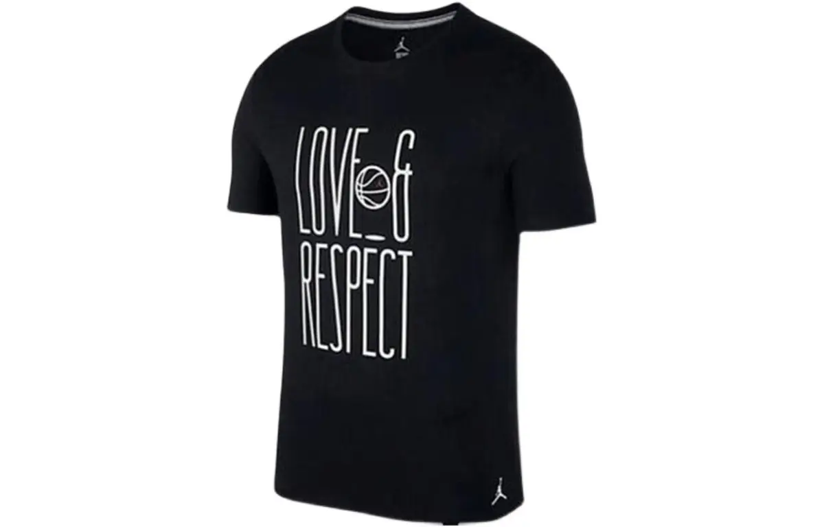 Jordan Set in Sleeve T Shirt Women's Black