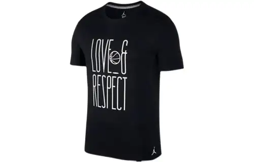Jordan Set in Sleeve T Shirt Women's Black