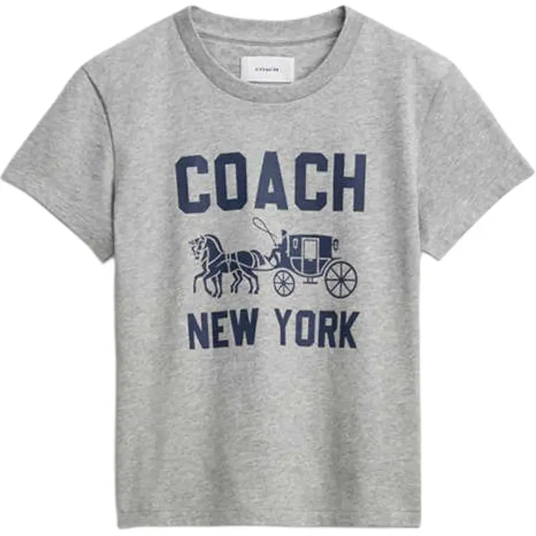 COACH SS25 Regular T Shirt Women's Lime Gray
