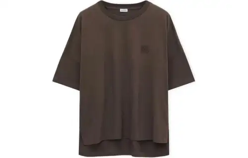 LOEWE T Shirts Women's Brown Crew Neck Moderate Other