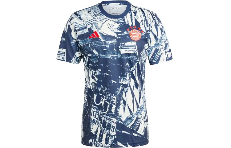 Adidas Bayern Munich Black Fc Bayern Pre Match Jersey Soccer Jersey Men's Dark Indigo