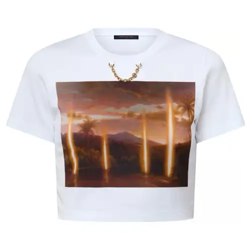 Lv LOUIS VUITTON X Laurent Grasso Print T Shirt