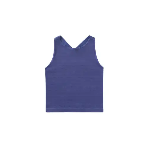 FILA Tank Tops Women's Blue Crew Neck Moderate Racerback