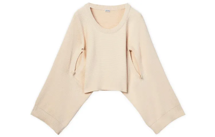 LOEWE SS21 Loose Fit Sweater Women's Ecru