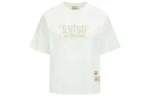 EVISU SS22 Drop Shoulder Sleeve T Shirt Women's