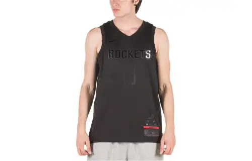 Nike Harden Houston Rockets MVP Series Embroidered Jersey Basketball Vest Men's Black