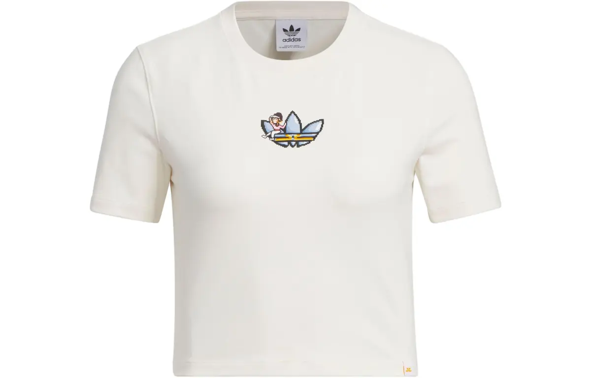 Adidas Originals Monkey Kingdom Collaboration Crop Top Women's Pink White