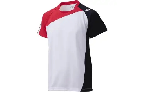 ASICS Volleyball white uniform, with your logo imprint, with short sleeve