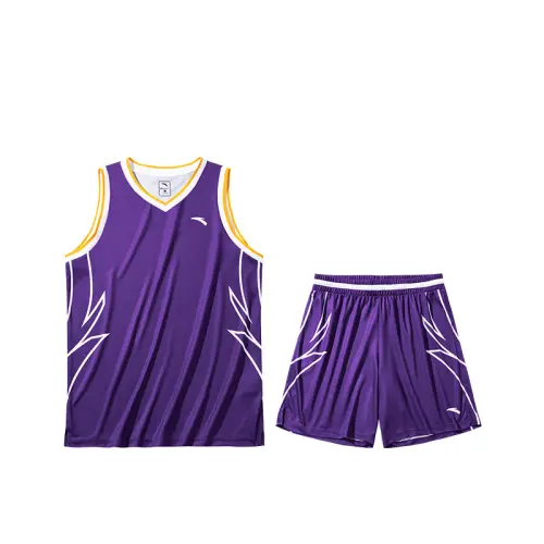 Basketball breathable equipment, quick dry vest sleevless, shorts, set, V-neckline, loose fit, men's style