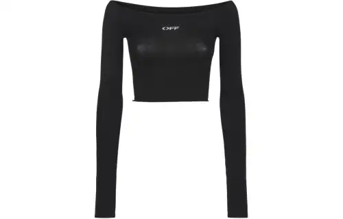 OFF WHITE T Shirt Women's Black Slim Fit