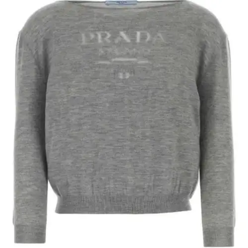 PRADA Logo-Intarsia Jumper