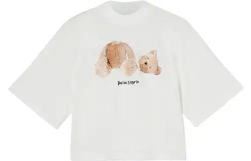 PALM ANGELS Teddy Bear Organic cotton T shirt