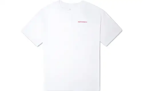 Converse Strawberry Drop Shoulder Sleeve T Shirt Women's White