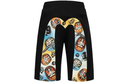 EVISU Casual Shorts Men's Black Moderate