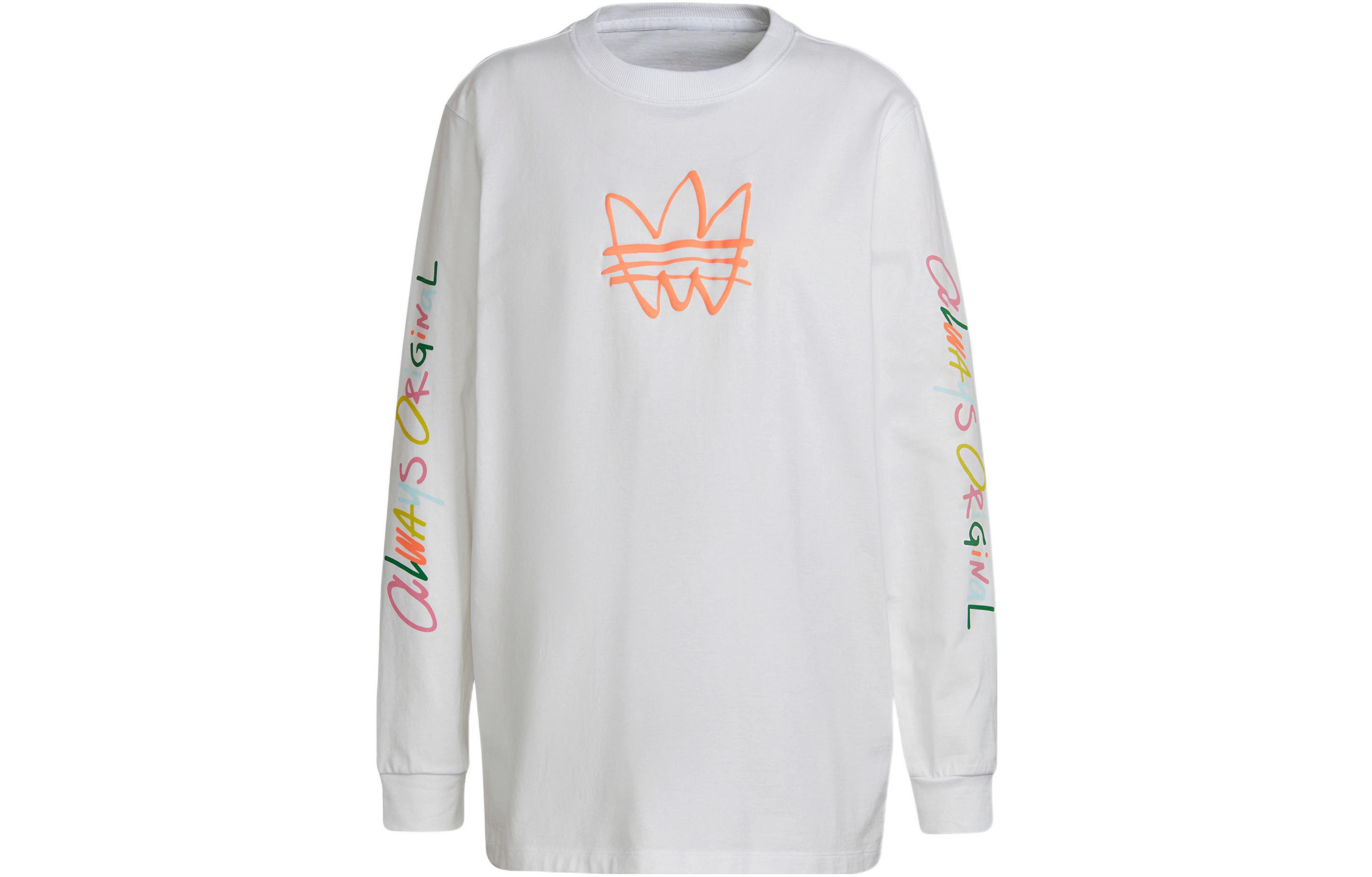 Женская футболка adidas originals GRAPHIC LS TEE (белая)