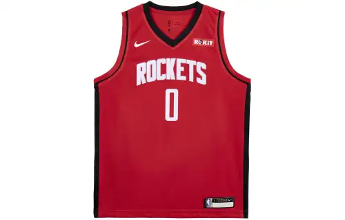 Nike NBA Westbrook Houston Rockets Sleeveless Breathable Basketball Vest Men and Women Red
