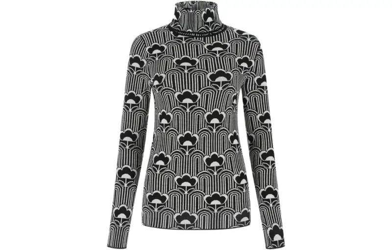 PRADA Sweaters Women's Black Turtleneck Moderate Other