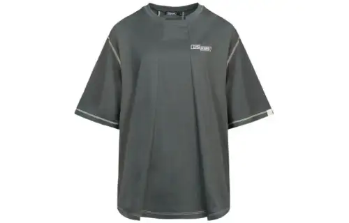 EVISU SS22 Drop Shoulder Sleeve T Shirt Women's Gray
