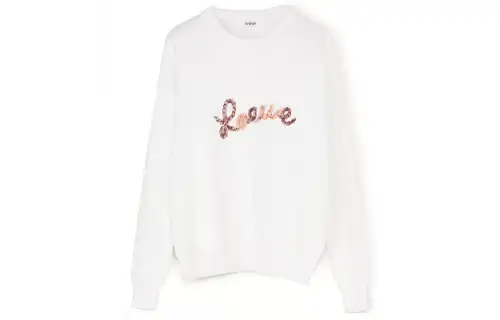 LOEWE Sweaters Women's White Crew Neck Moderate Other