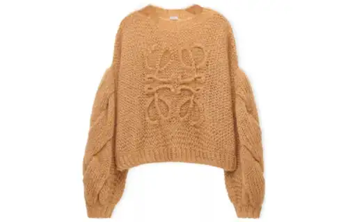 LOEWE Anagram Sweater Women's Camel