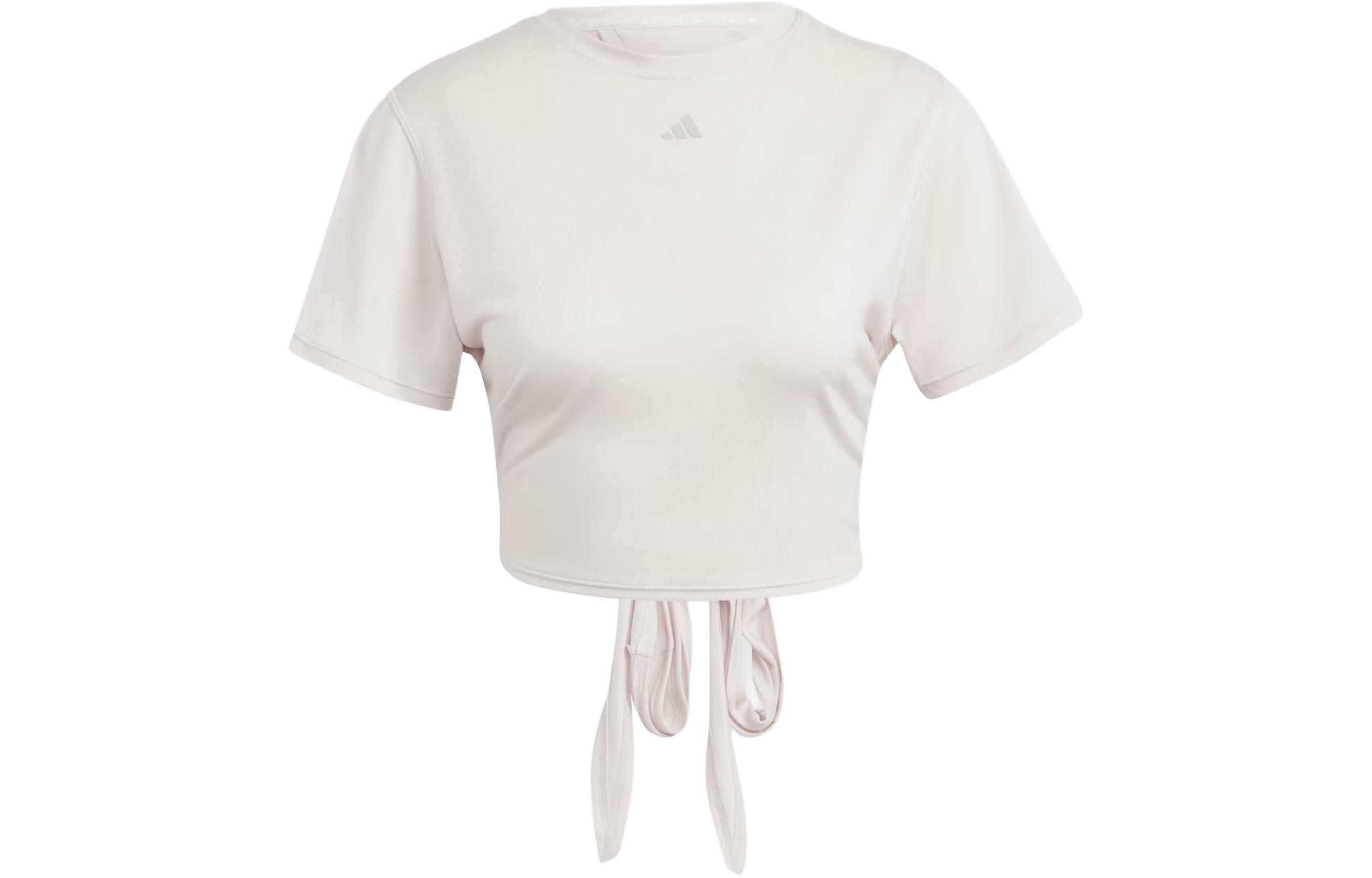 Adidas Yoga Studio Wrapped T Shirt T Shirt Women's Light Taupe