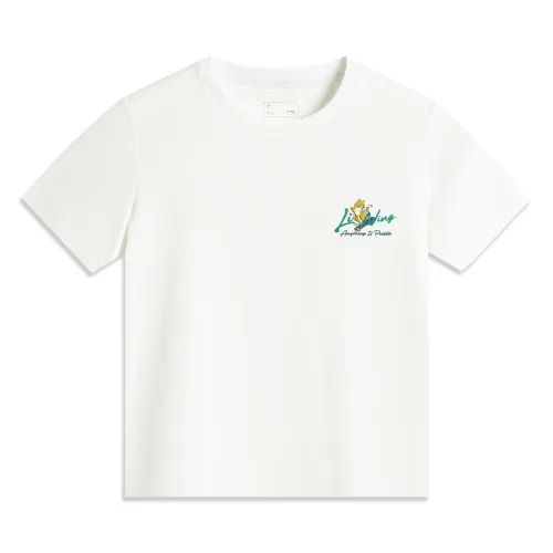 Li Ning Sports Life Collection T Shirt Women's Standard White