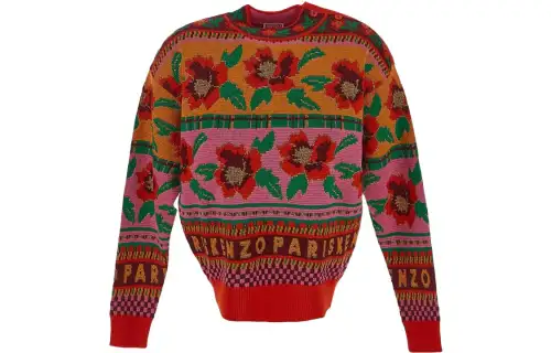 【Zoomed ImageryPrevious Season】intarsia-knit wool-blend jumper