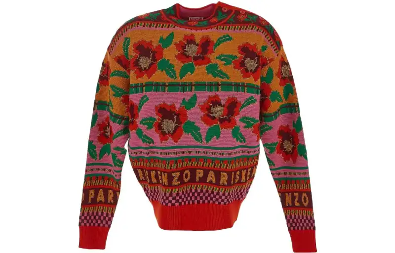 【Zoomed ImageryPrevious Season】intarsia-knit wool-blend jumper