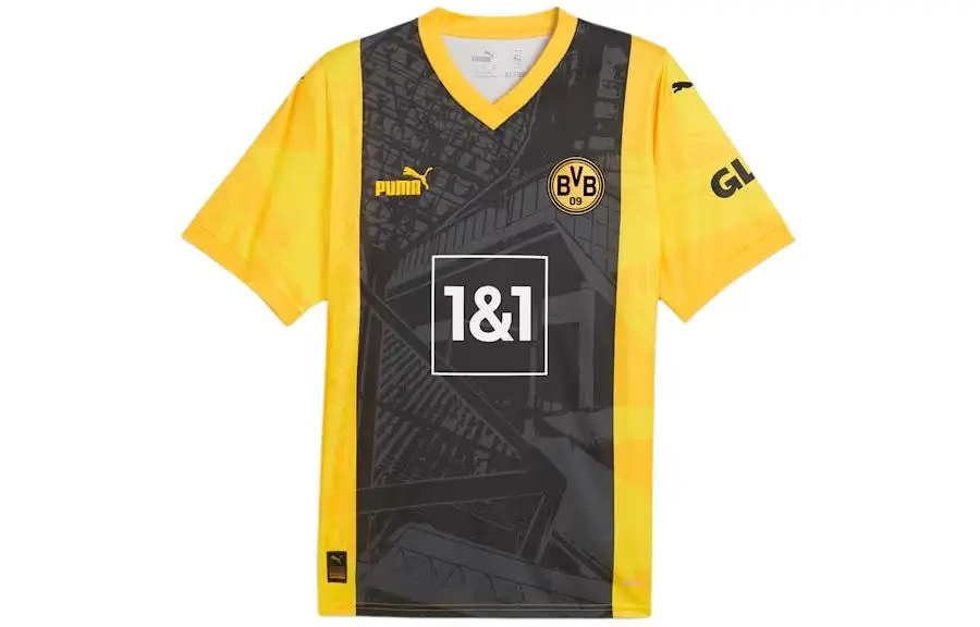 PUMA Borussia Dortmund Soccer Jersey Men's Black Yellow